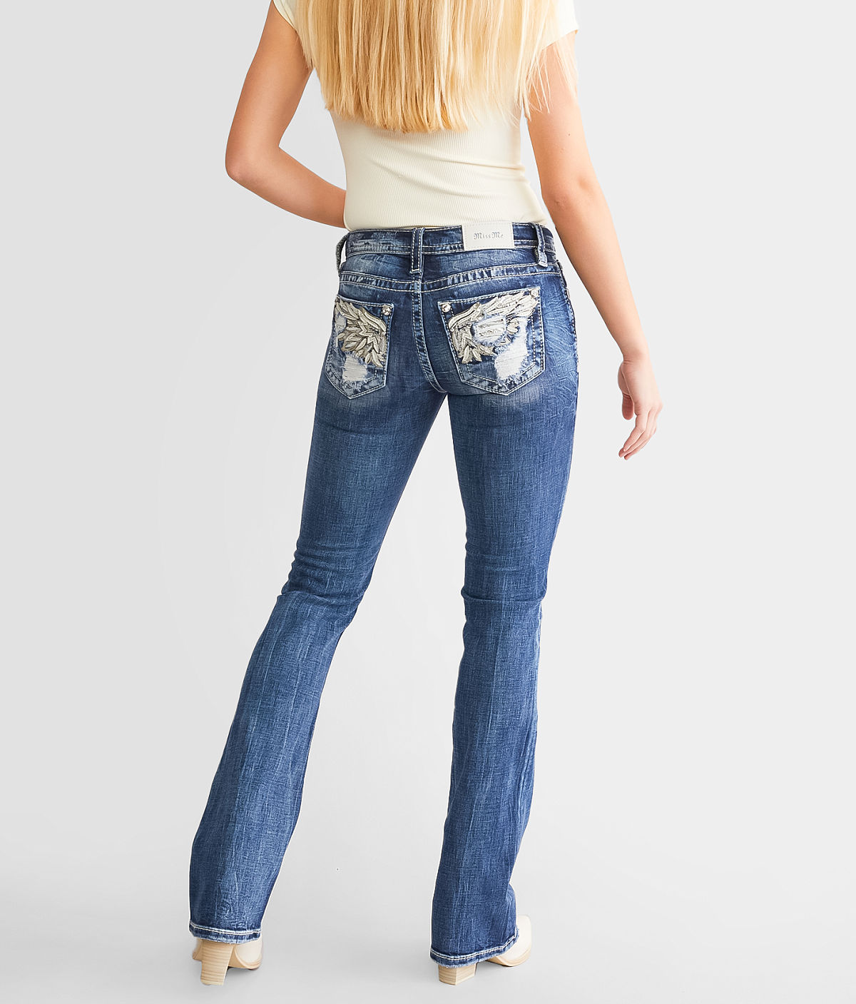 Miss Me Mid-Rise Boot Stretch Jean — K1417 by Buckle