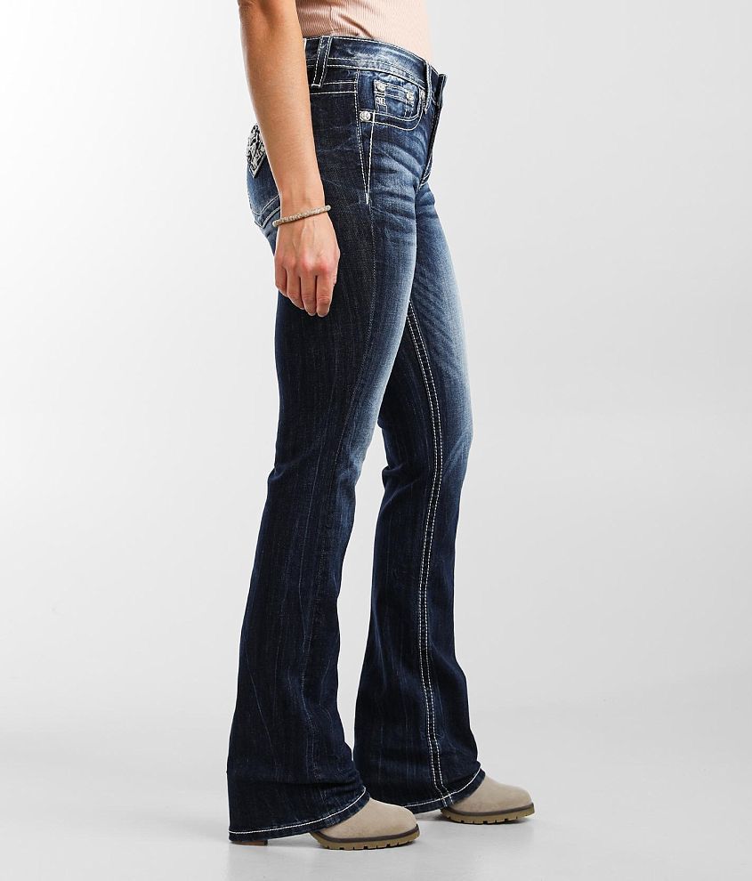 Mid-Rise Tailored Boot Stretch Jean