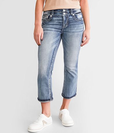 Miss Me Curvy Cuffed Stretch Capri Jean FULL_LEFT_SIDE