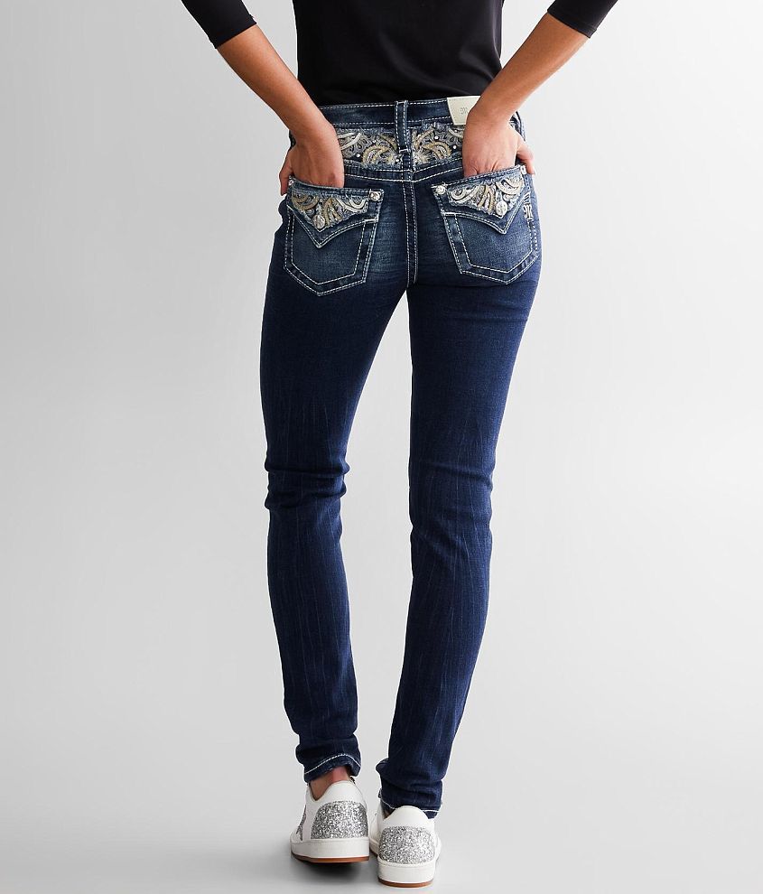 Miss Me Mid Rise Skinny Stretch Jean Womens Jeans In K1306 Buckle 