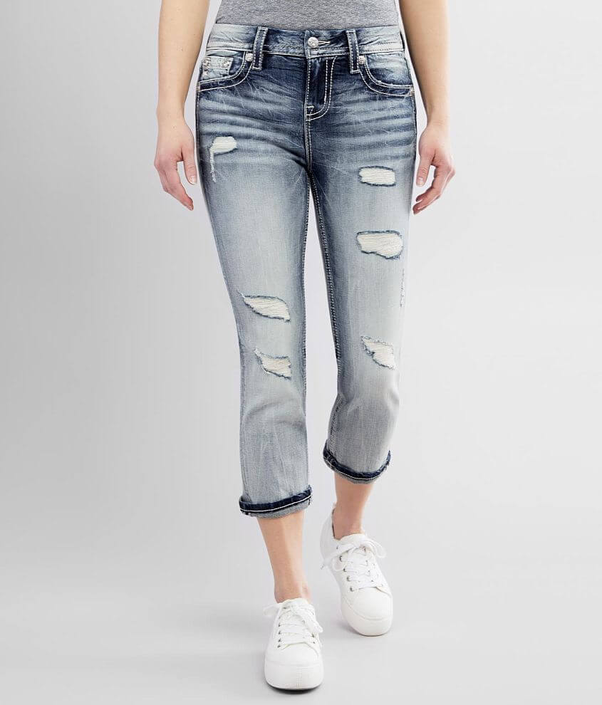 Buckle on sale cropped jeans