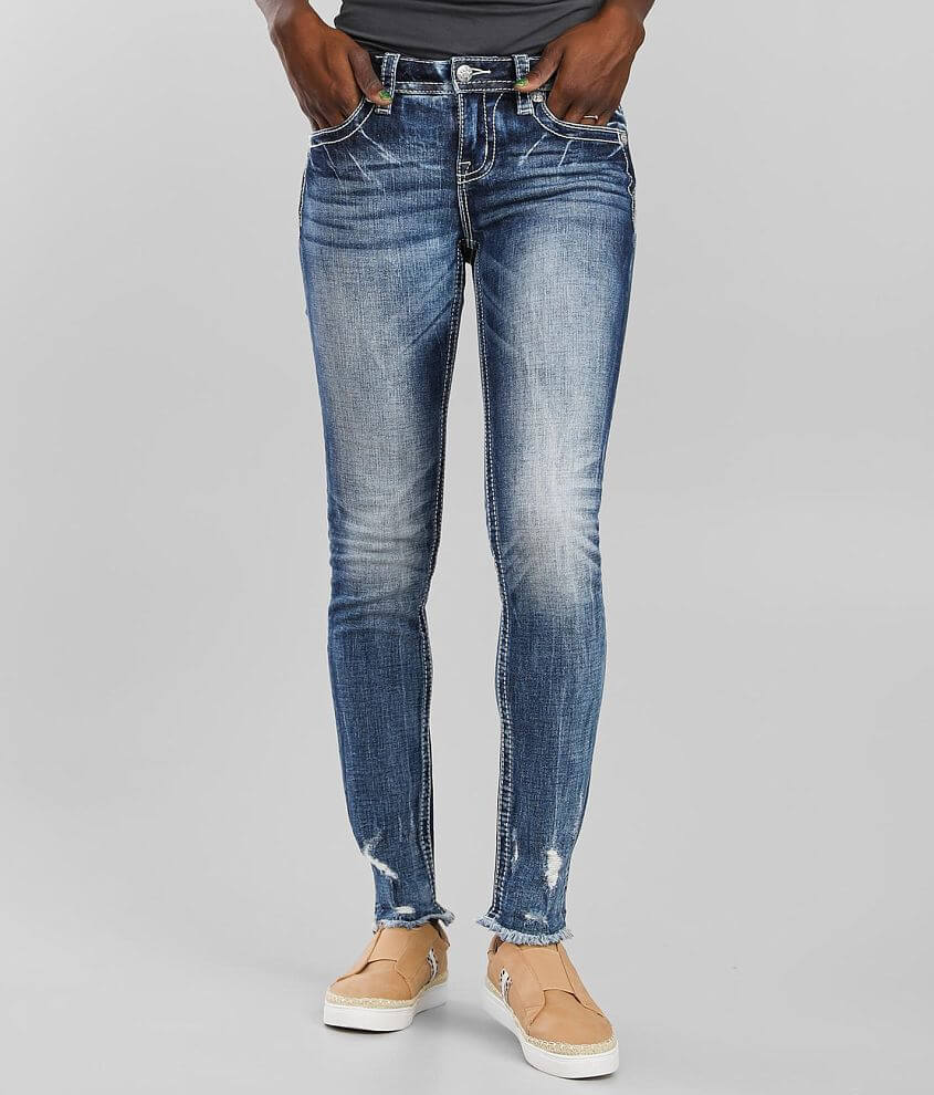 Miss Me Mid-Rise Ankle Skinny Stretch Cuffed Jean front view
