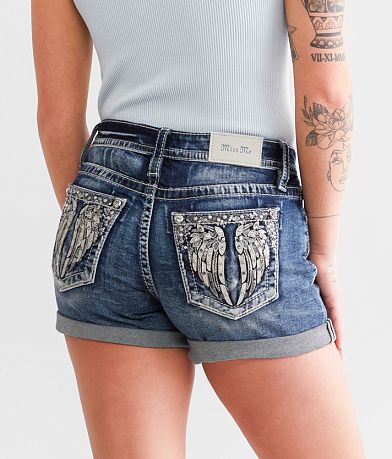 Miss Me Curvy Stretch Short front view