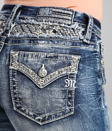 Miss Me Curvy Boot Stretch Jean back pocket view