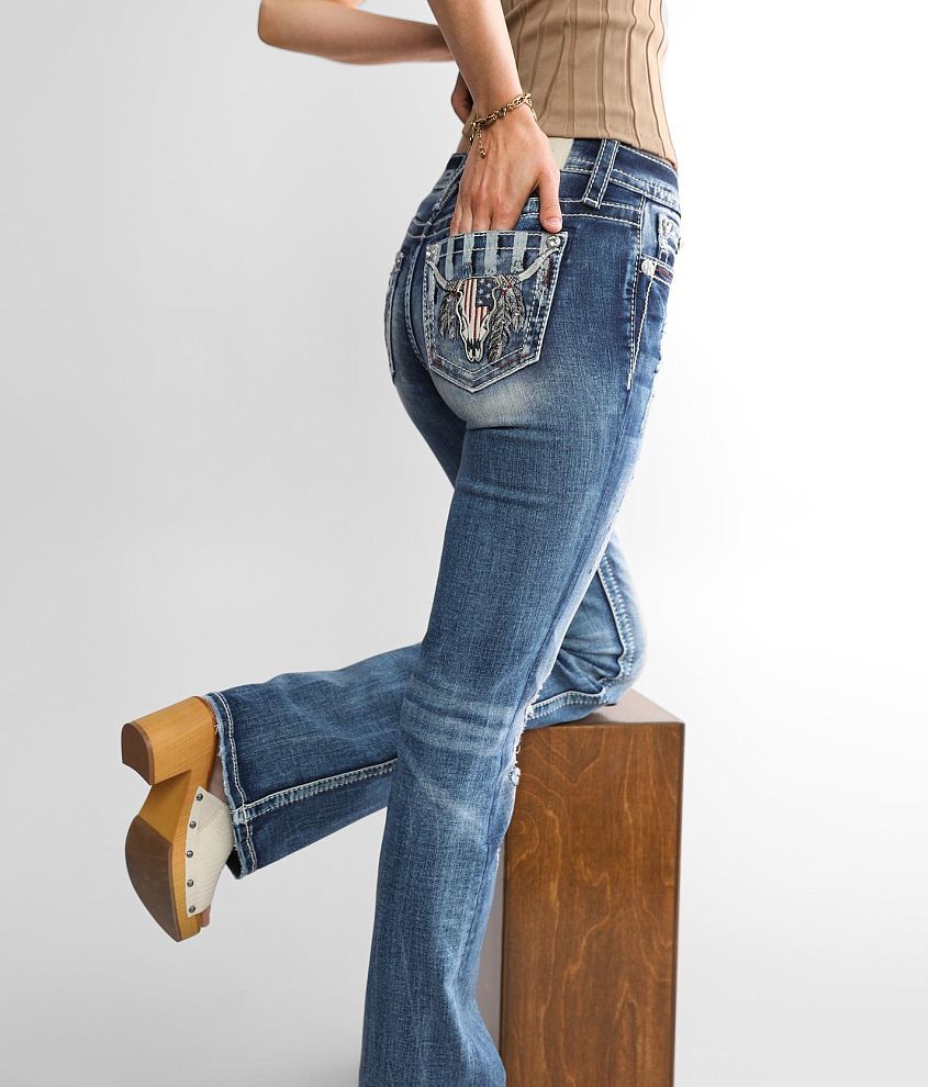 Miss Me Mid-Rise Boot Stretch Jean front view