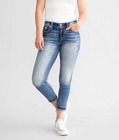 Miss Me Curvy Ankle Skinny Stretch Jean front view