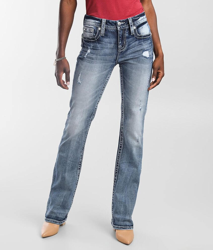 Miss Me Mid Rise Boot Stretch Jean Womens Jeans In M727 Buckle 