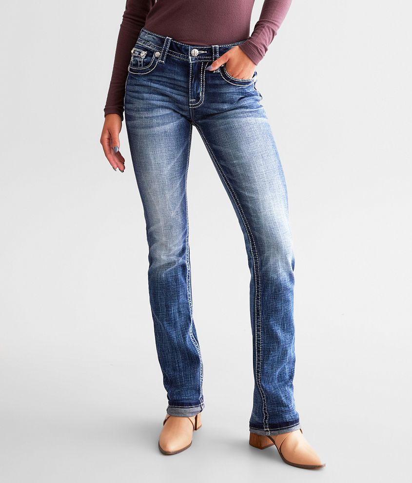 Miss Me Mid-Rise Straight Stretch Jean