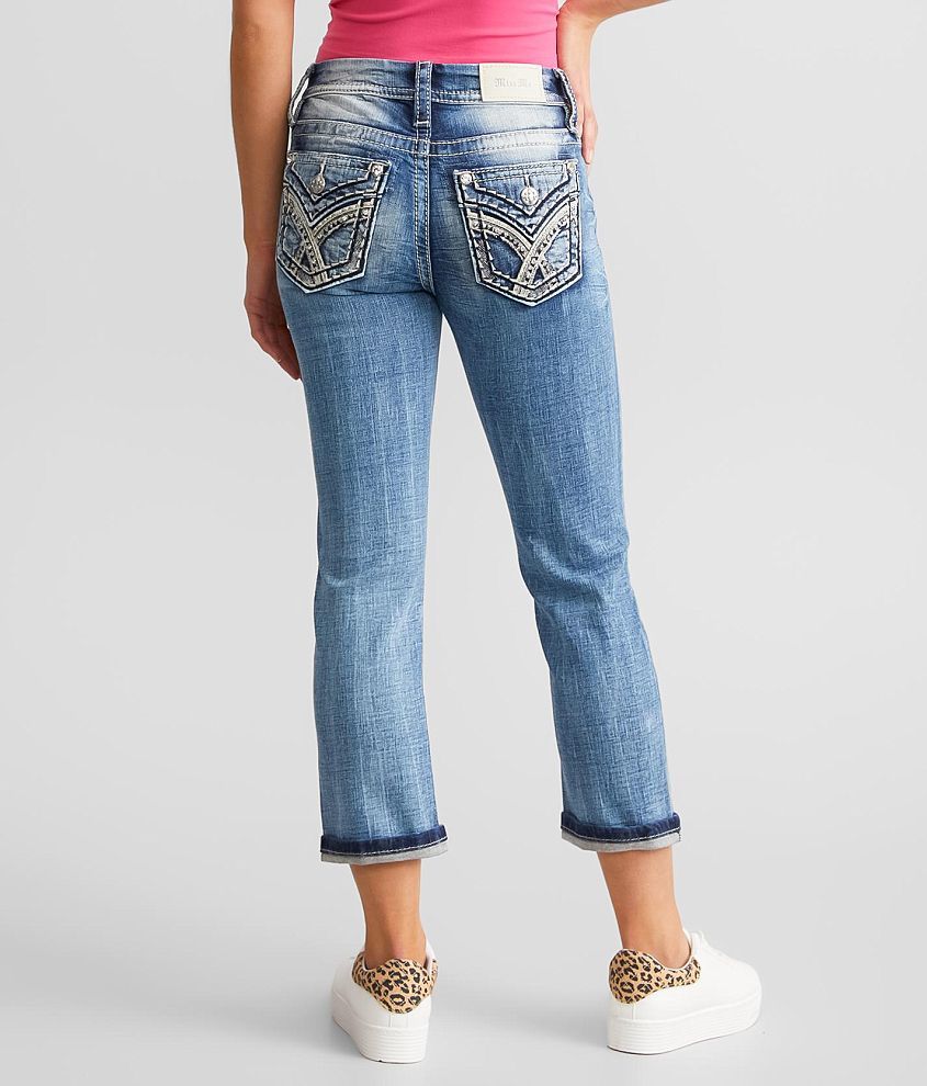 Cuffed Stretch Capri Jean - thumbnail 3