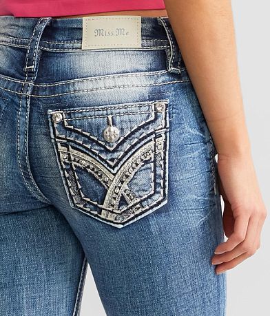 Miss Me Cuffed Stretch Capri Jean BACK_POCKET