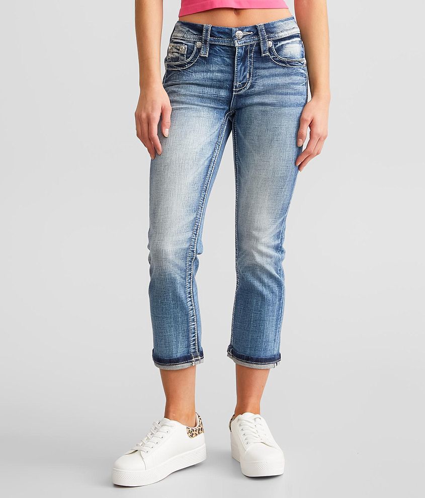 Miss Me Mid-Rise Stretch Capri Jean - Women's Jeans in M383