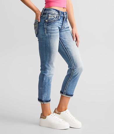 Miss Me Cuffed Stretch Capri Jean FULL_LEFT_SIDE