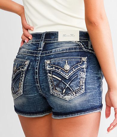 Miss Me Mid-Rise Stretch Cuffed Short front view