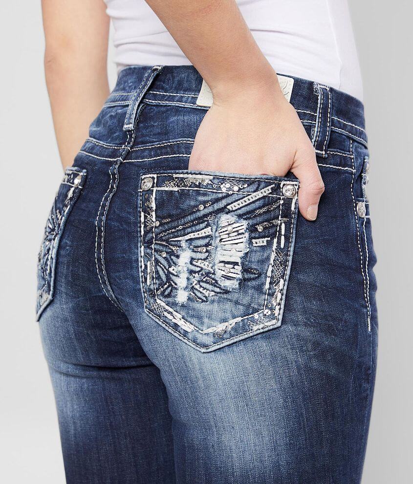 Miss Me Mid-Rise Curvy Straight Stretch Jean front view