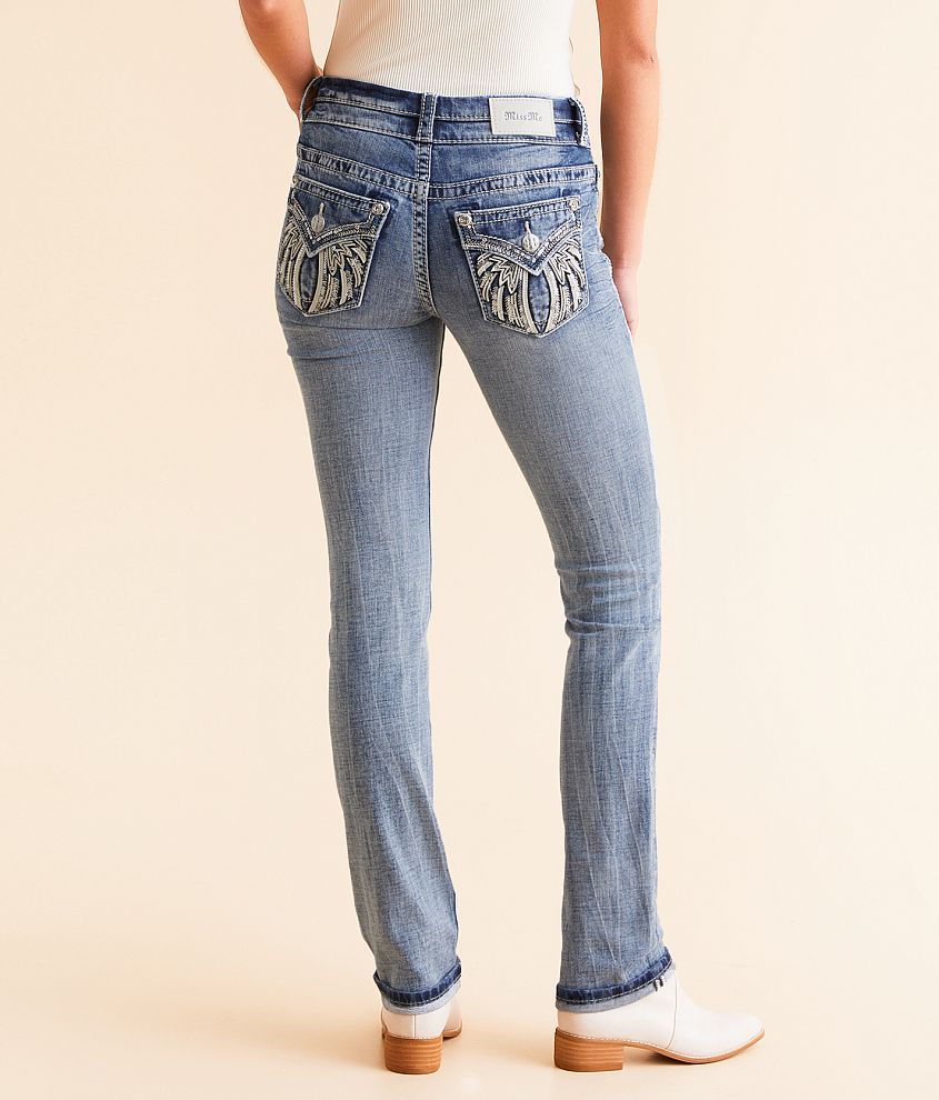 Mid-Rise Straight Stretch Cuffed Jean