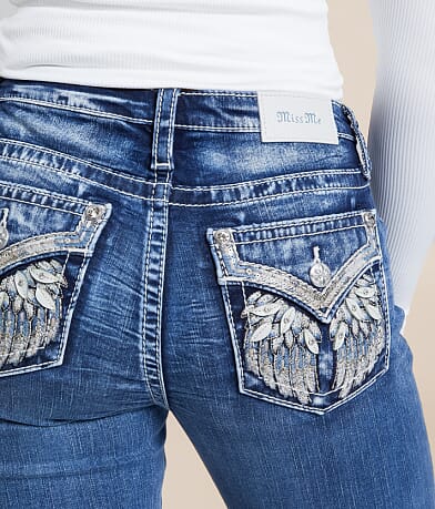 Miss Me Universal Boot Stretch Jean back pocket view