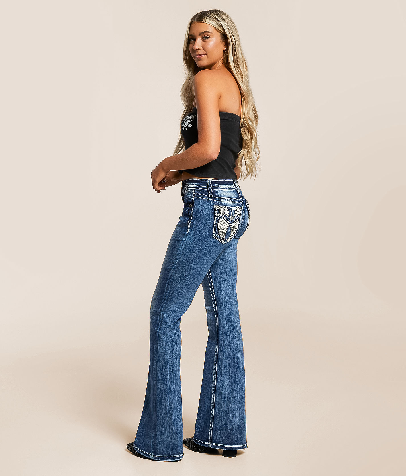Miss Me Universal Flare Stretch Jean - Women's Jeans in M755 | Buckle