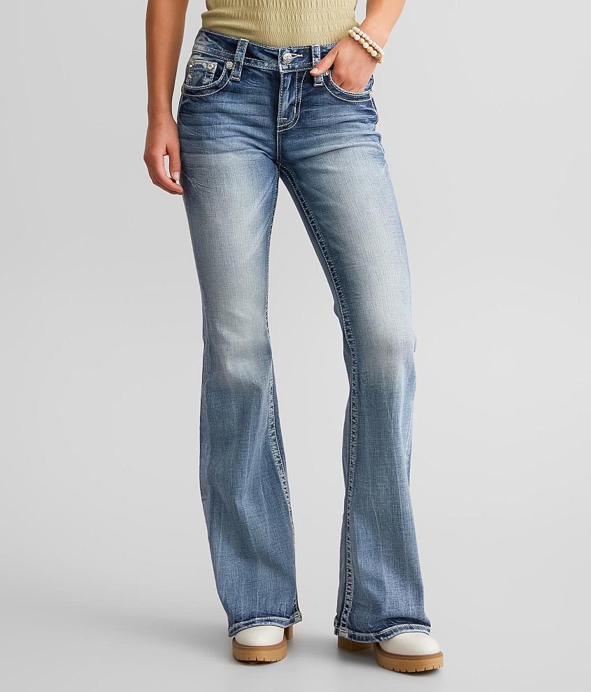Miss Me Mid-Rise Flare Stretch Jean front view