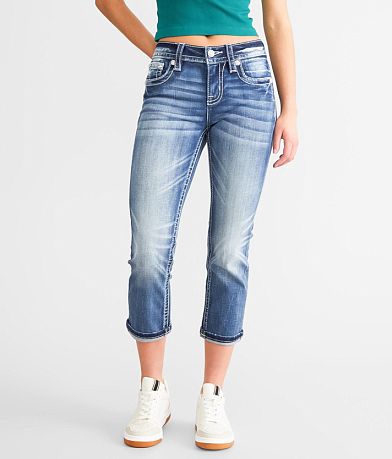 Miss Me Cuffed Stretch Capri Jean FULL_LEFT_SIDE