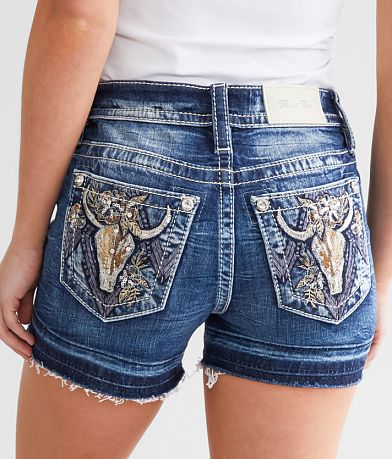 Miss Me Mid-Rise Stretch Short BACK