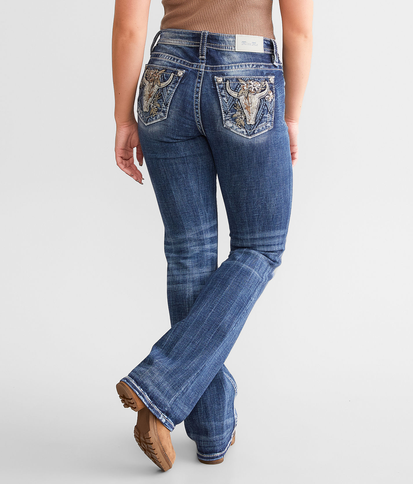 Miss Me Mid-Rise Boot Stretch Jean - Women's Jeans in M383