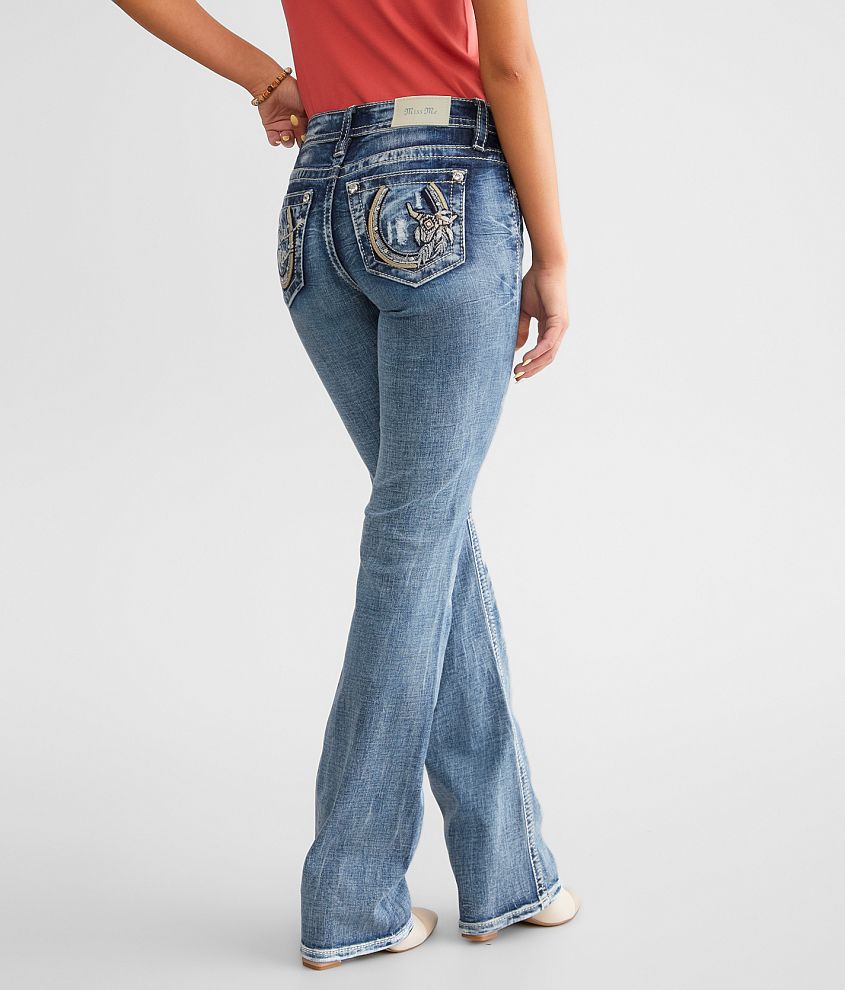 Women's Skinny Girlfriend Jeans Stretchy Bell Bottom Bootcut Denim