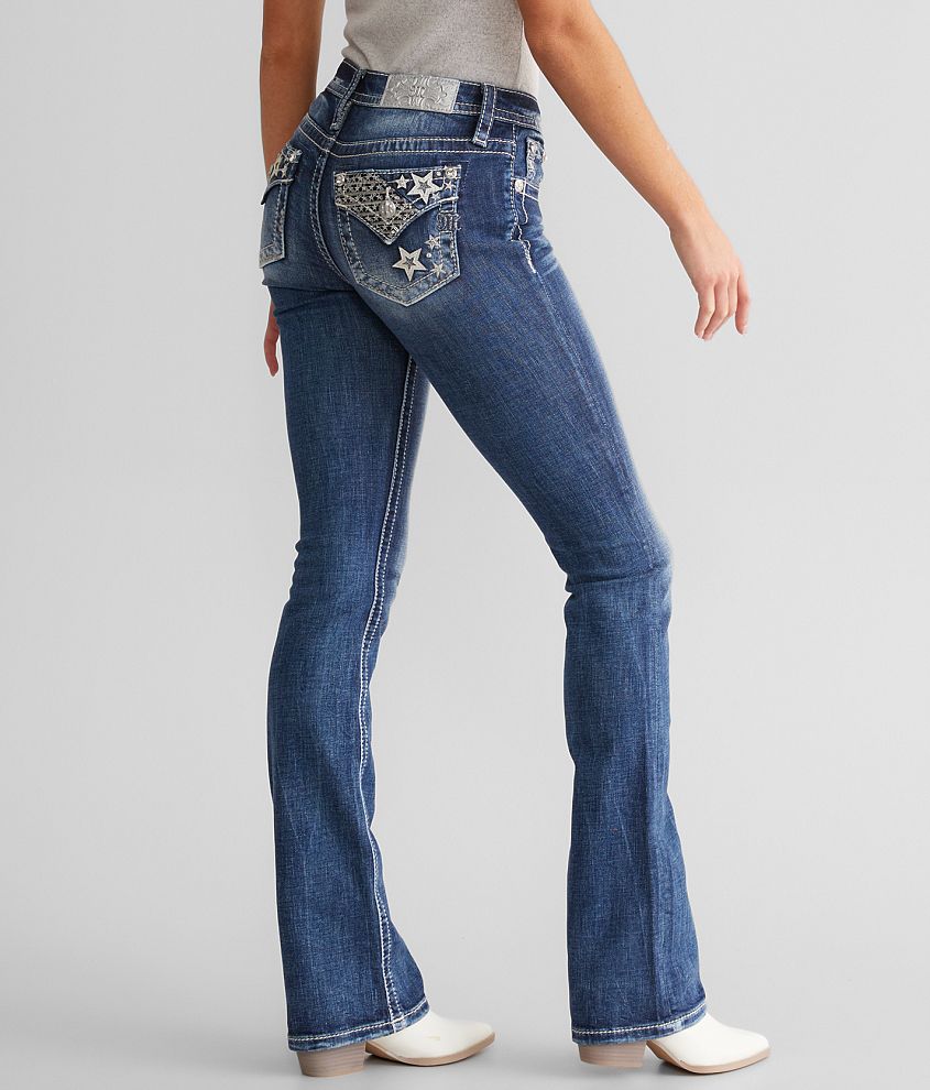 Miss Me Mid-Rise Tailored Boot Stretch Jean front view