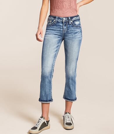 Miss Me Mid-Rise Cuffed Stretch Capri Jean full left side view