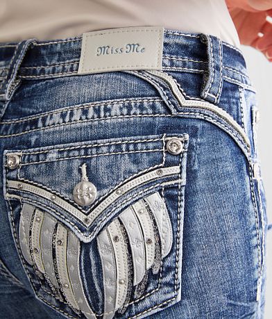 Miss Me Mid-Rise Tailored Boot Stretch Jean misc detail 1 view