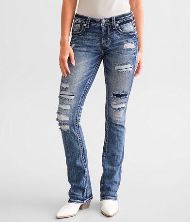 Miss Me Mid-Rise Tailored Boot Stretch Jean front view