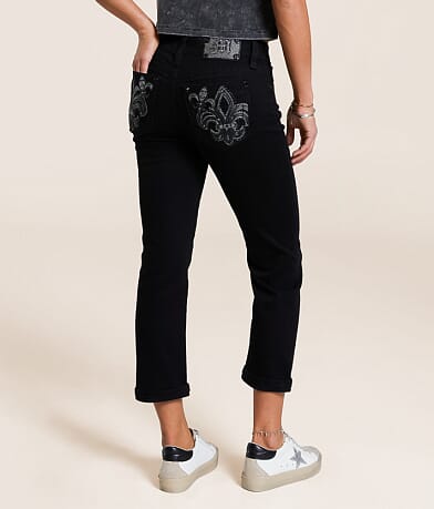 Miss Me Mid-Rise Capri Stretch Jean BACK