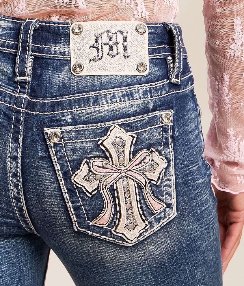 Mid-Rise Ankle Skinny Stretch Cuffed Jean