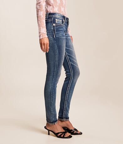 Mid-Rise Ankle Skinny Stretch Cuffed Jean thumbnail 3