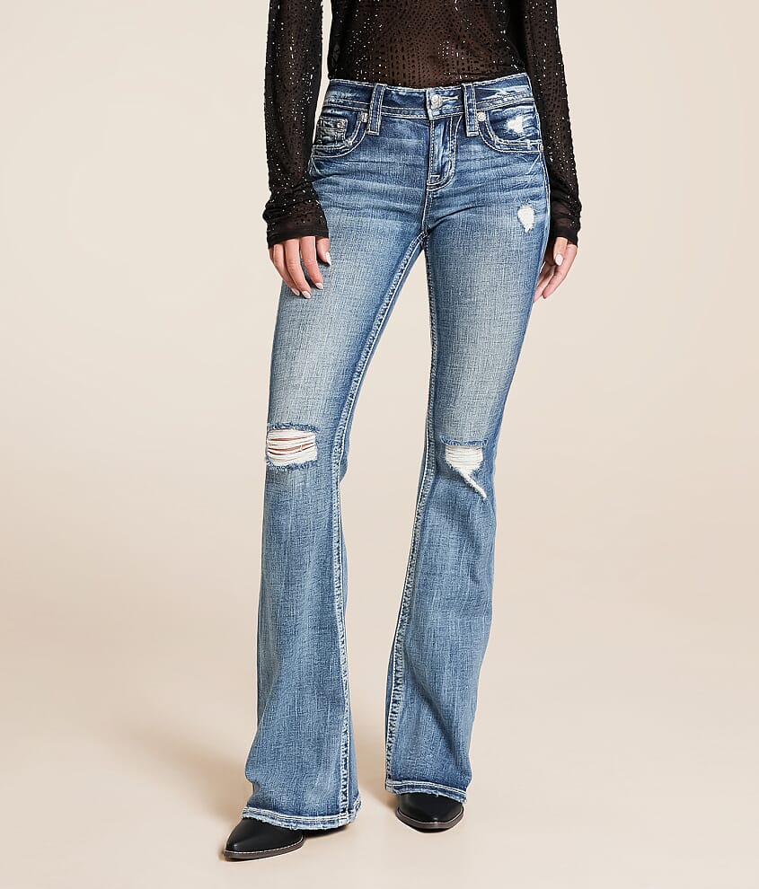 Mid-Rise Flare Stretch Jean - thumbnail 2
