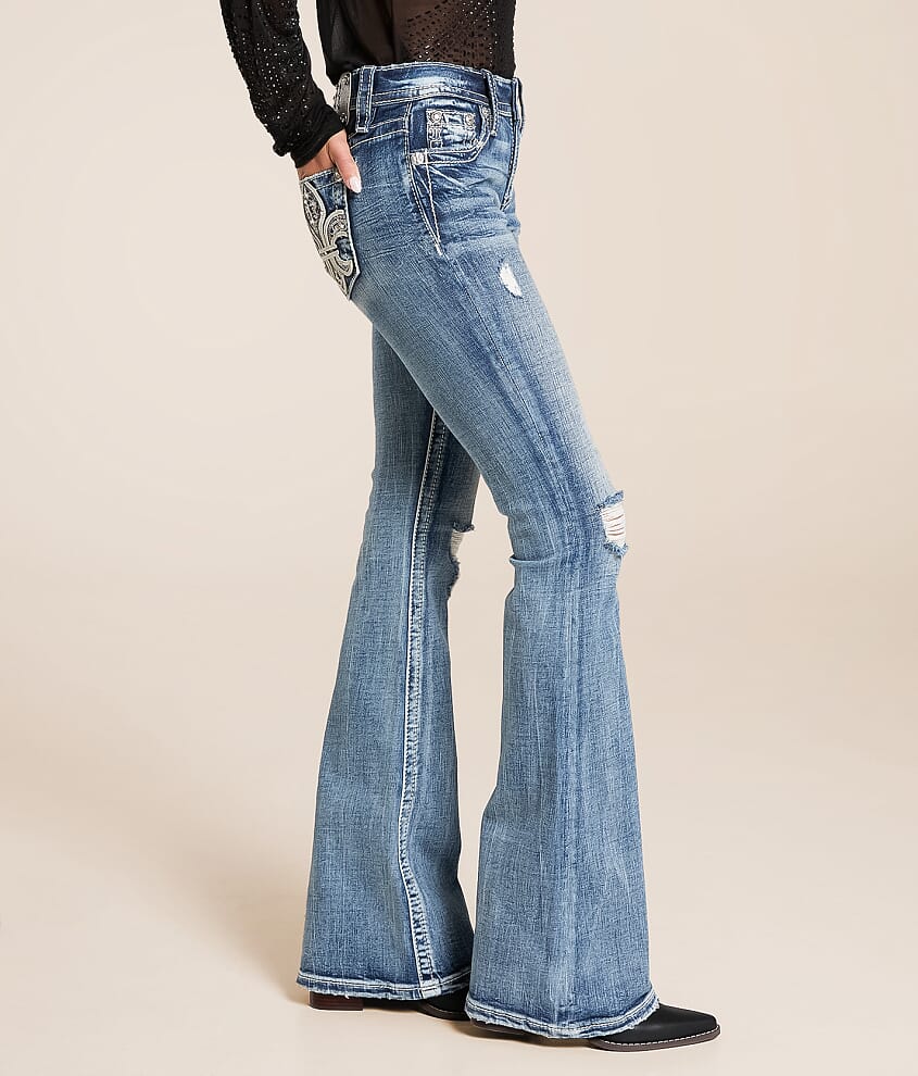 Mid-Rise Flare Stretch Jean - thumbnail 3