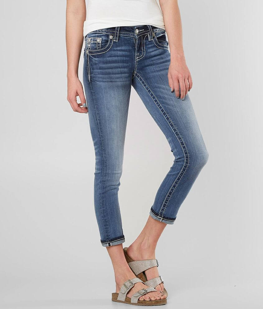 Miss Me Signature Stretch Cropped Jean - Women's Jeans in M374 | Buckle