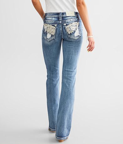 Miss Me Low Rise Boot Stretch Jean back view