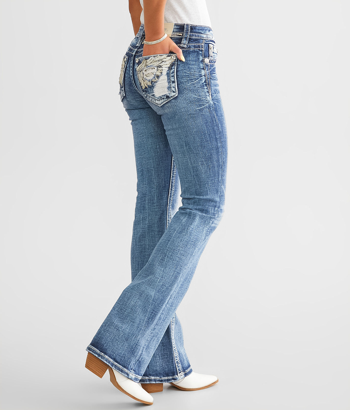 Miss Me Low Rise Boot Stretch Jean - Women's Jeans in M383