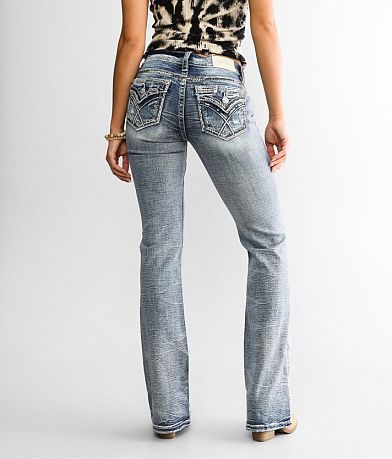 Miss Me Low Rise Boot Stretch Jean BACK