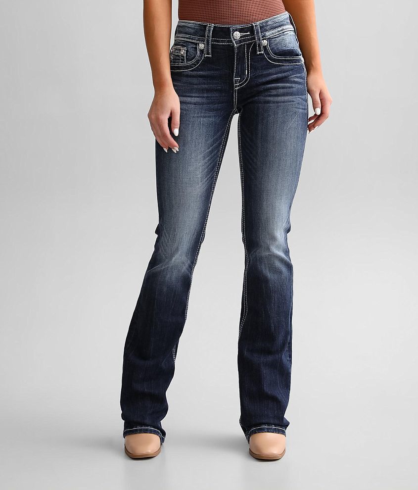 Miss Me Low Rise Boot Stretch Jean front view