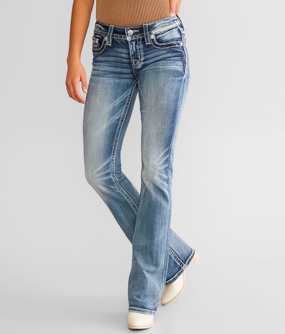 Miss Me Low Rise Boot Stretch Jean — K1326 by Buckle