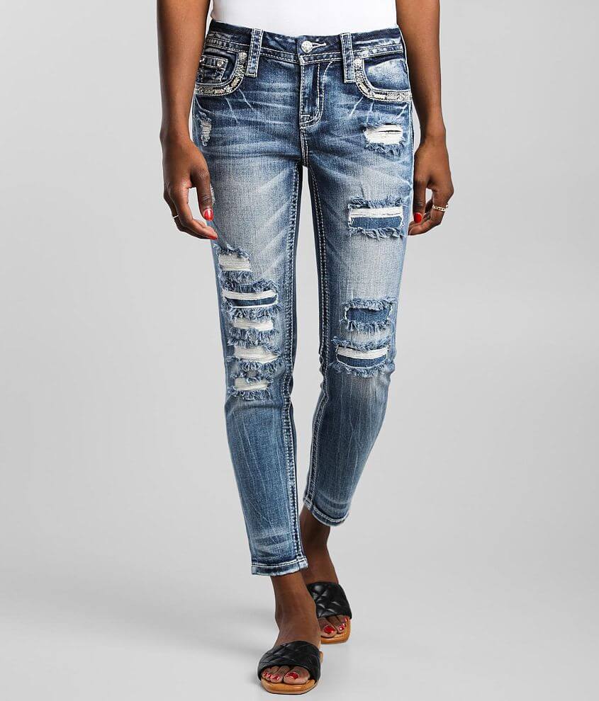 Miss Me Low Rise Ankle Skinny Stretch Jean front view