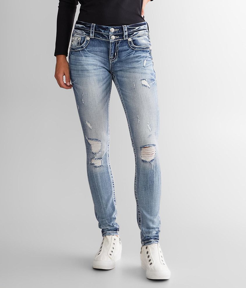 Miss Me Low Rise Skinny Stretch Jean front view