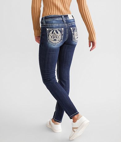 Miss Me Low Rise Ankle Skinny Stretch Jean front view