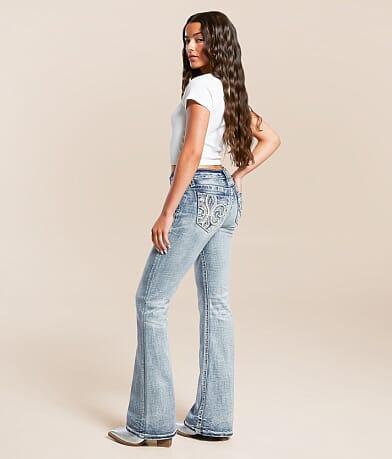Miss Me Low Rise Flare Stretch Jean front view