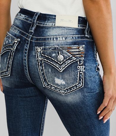 Miss Me Low Rise Flare Stretch Jean BACK_POCKET