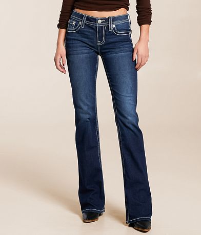 Miss Me Low Rise Boot Stretch Jean full left side view