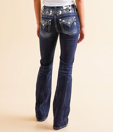Miss Me Low Rise Boot Stretch Jean back view