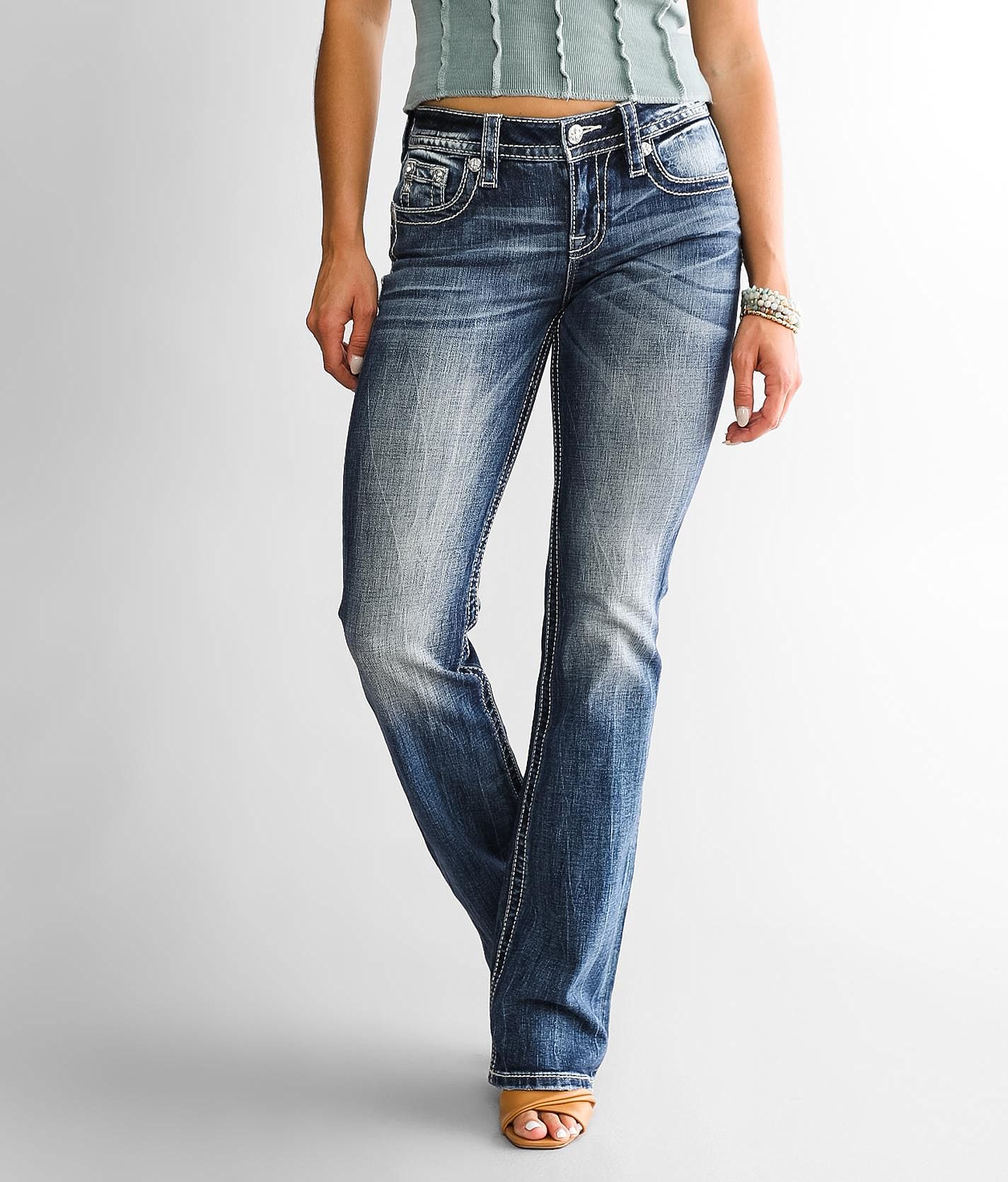 Miss Me Low Rise Boot Stretch Jean - Women's Jeans in K1170 | Buckle