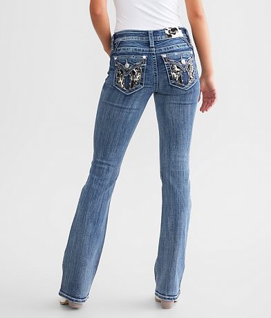 Miss Me Low Rise Boot Stretch Jean back view